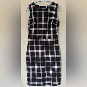 Old navy gray and white plains tank fitted dress size Small Tall